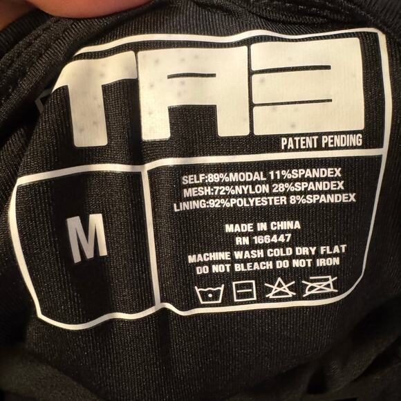 TA3 Shapey Long Sleeve Crew Neck Top Corset Black Size Medium - Picture 9 of 9